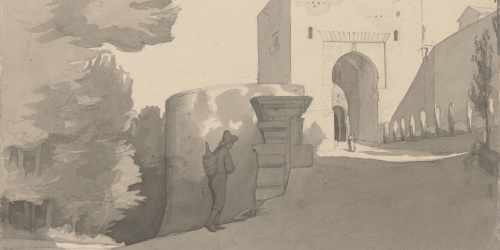 Claudi Lorenzale - Porta del Judici a l'Alhambra de Granada - Cap a 1843 image for: Claudi Lorenzale - Porta del Judici a l'Alhambra de Granada - Cap a 1843