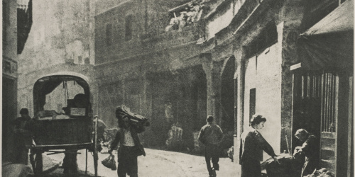 image for: Josep Maria Casals i Ariet - Carrer amb botiga - No datat