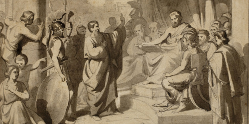 image for: Antoni Caba - Sant Pau predicant davant l'areòpag - Cap a 1855