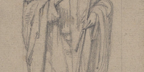Claudi Lorenzale - Estudi de sant Estanislau per al retaule de la Torre del Veguer - Cap a 1877 image for: Claudi Lorenzale - Estudi de sant Estanislau per al retaule de la Torre del Veguer - Cap a 1877