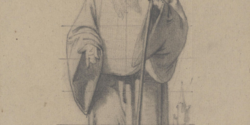 Claudi Lorenzale - Sant Antoni Abat - Cap a 1850-1870 image for: Claudi Lorenzale - Sant Antoni Abat - Cap a 1850-1870