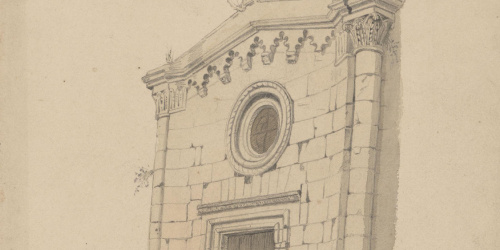 Claudi Lorenzale - Porta de Sant Pau a Tarragona - Cap a 1845 image for: Claudi Lorenzale - Porta de Sant Pau a Tarragona - Cap a 1845