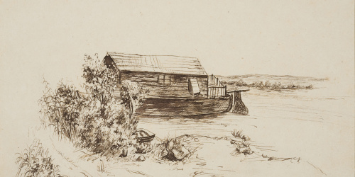 Francesc Gimeno - Vista del molí del Piñol - Cap a 1878 image for: Francesc Gimeno - Vista del molí del Piñol - Cap a 1878