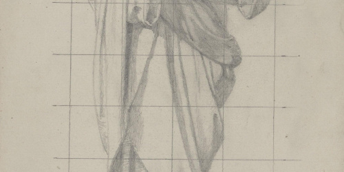 Claudi Lorenzale - Sant Joan Evangelista i estudi de mans - Cap a 1850-1870 image for: Claudi Lorenzale - Sant Joan Evangelista i estudi de mans - Cap a 1850-1870