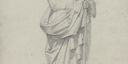 image for: Claudi Lorenzale - Sant Joan Baptista [?] - Cap a 1850-1870