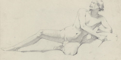 Claudi Lorenzale - Acadèmia masculina (anvers) / Acadèmia masculina (revers) - Cap a 1850-1855 image for: Claudi Lorenzale - Acadèmia masculina (anvers) / Acadèmia masculina (revers) - Cap a 1850-1855