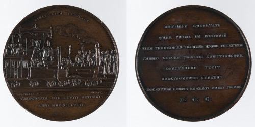 image for: Claudi Lorenzale - Inauguració de la línia de ferrocarril Barcelona-Mataró - 1848