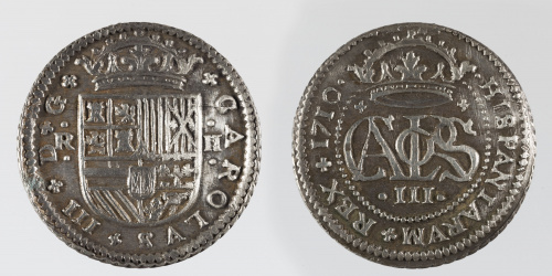 image for: Arxiduc Carles d&#039;Àustria - 2 rals - 1710