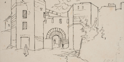 Josep Lluís Pellicer - Castell de Cardona - 1889 image for: Josep Lluís Pellicer - Castell de Cardona - 1889