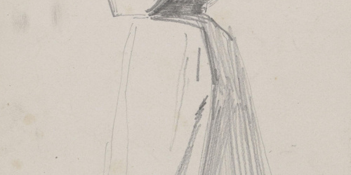 Claudi Lorenzale - Dona amb els braços creuats - Cap a 1850-1870 image for: Claudi Lorenzale - Dona amb els braços creuats - Cap a 1850-1870