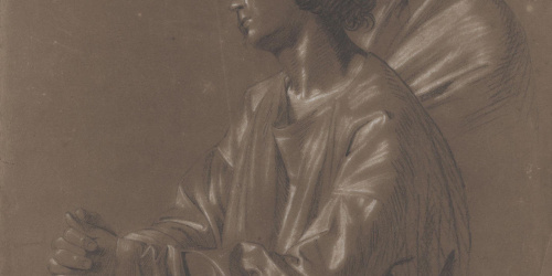 Claudi Lorenzale - Dues figures masculines - Cap a 1850-1870 image for: Claudi Lorenzale - Dues figures masculines - Cap a 1850-1870