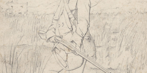 Claudi Lorenzale - Estudi de caçador per al quadre «Caçador» - Cap a 1860-1880 image for: Claudi Lorenzale - Estudi de caçador per al quadre «Caçador» - Cap a 1860-1880