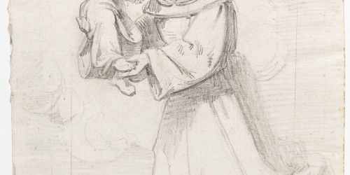 Claudi Lorenzale - Sant Antoni de Pàdua amb el nen Jesús - Cap a 1850-1870 image for: Claudi Lorenzale - Sant Antoni de Pàdua amb el nen Jesús - Cap a 1850-1870