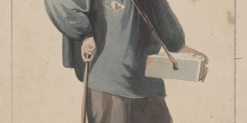 Claudi Lorenzale - Venedor ambulant - Cap a 1840-1850 image for: Claudi Lorenzale - Venedor ambulant - Cap a 1840-1850