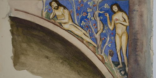 image for: Lluís Domènech i Montaner - Còpia de les pintures de Sixena: Pecat Original - 1918