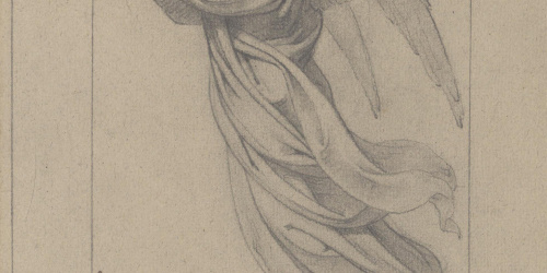 Claudi Lorenzale - Estudi d'àngel per al quadre «L'Assumpció de la Mare de Déu» - Cap a 1871 image for: Claudi Lorenzale - Estudi d'àngel per al quadre «L'Assumpció de la Mare de Déu» - Cap a 1871
