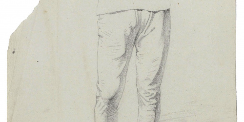 image for: Claudi Lorenzale - Estudi d'indumentària [?] - Cap a 1850-1870