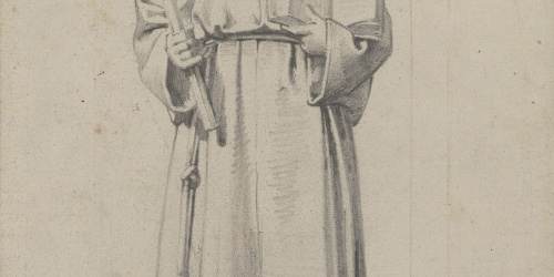Claudi Lorenzale - Frare franciscà - Cap a 1850-1870 image for: Claudi Lorenzale - Frare franciscà - Cap a 1850-1870