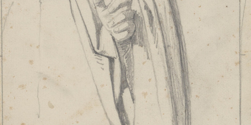 image for: Claudi Lorenzale - Estudi de la vestimenta d'una màniga - Cap a 1850-1870