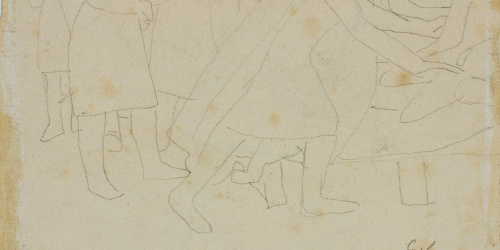 Claudi Lorenzale - Estudi de figura masculina per al quadre «Origen de l'escut del Comtat de Barcelona» (anvers) / Estudi compositiu de grup per al quadre «Origen de l'escut del Comtat de... - Cap a 1843-1844 image for: Claudi Lorenzale - Estudi de figura masculina per al quadre «Origen de l'escut del Comtat de Barcelona» (anvers) / Estudi compositiu de grup per al quadre «Origen de l'escut del Comtat de... - Cap a 1843-1844
