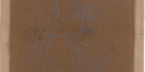 Claudi Lorenzale - Home assegut comptant amb els dits - Cap a 1860-1880 image for: Claudi Lorenzale - Home assegut comptant amb els dits - Cap a 1860-1880