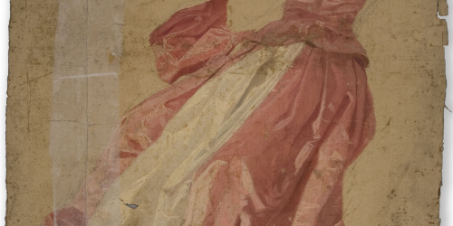 Claudi Lorenzale - Estudi de draperia - Segona meitat del segle XIX image for: Claudi Lorenzale - Estudi de draperia - Segona meitat del segle XIX
