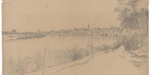 Claudi Lorenzale - Vista panoràmica de Sevilla des del riu Guadalquivir - Sevilla, 1843 image for: Claudi Lorenzale - Vista panoràmica de Sevilla des del riu Guadalquivir - Sevilla, 1843