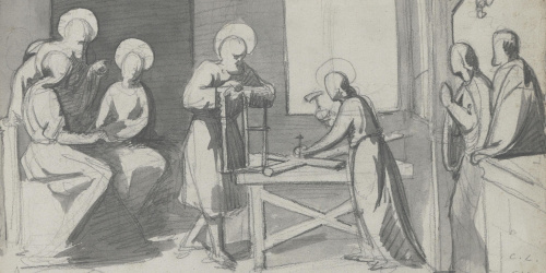 Claudi Lorenzale - Taller de Natzaret - Cap a 1850-1870 image for: Claudi Lorenzale - Taller de Natzaret - Cap a 1850-1870
