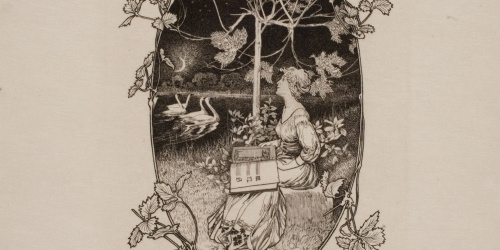 Alexandre de Riquer - Exlibris Mary Flückiger - 1904 image for: Alexandre de Riquer - Exlibris Mary Flückiger - 1904