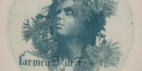 Alexandre de Riquer - Exlibris Carmen S. de F. - 1903 image for: Alexandre de Riquer - Exlibris Carmen S. de F. - 1903