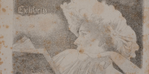 image for: Alexandre de Riquer - Ex libris [W. Porter Truesdell] - 1903