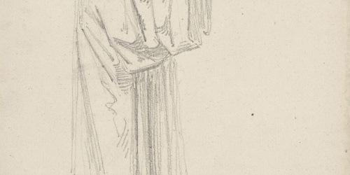 image for: Claudi Lorenzale - Sacerdot alçant un crucifix [?] - Cap a 1850-1870