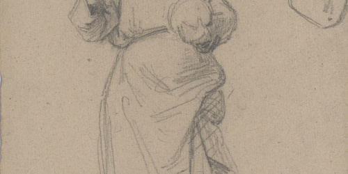 Claudi Lorenzale - Estudi del nen Jesús amb la bola a la mà i detall de la mà - Cap a 1850-1870 image for: Claudi Lorenzale - Estudi del nen Jesús amb la bola a la mà i detall de la mà - Cap a 1850-1870