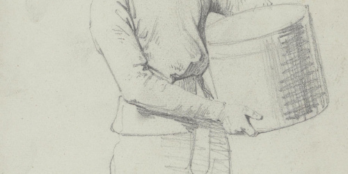 Claudi Lorenzale - Noi portant una capsa - Cap a 1860-1880 image for: Claudi Lorenzale - Noi portant una capsa - Cap a 1860-1880