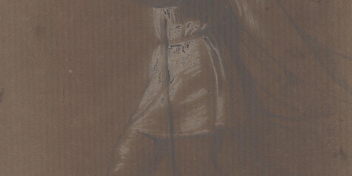 Claudi Lorenzale - Jove amb túnica i espasa cenyida al cinturó - Cap a 1840-1860 image for: Claudi Lorenzale - Jove amb túnica i espasa cenyida al cinturó - Cap a 1840-1860