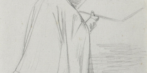Claudi Lorenzale - Sacerdot agenollat llegint un llibre - Cap a 1850-1870 image for: Claudi Lorenzale - Sacerdot agenollat llegint un llibre - Cap a 1850-1870