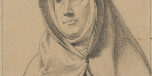 image for: Claudi Lorenzale - Bust de monja (anvers) / Bust de monja (revers) - Cap a 1850-1870