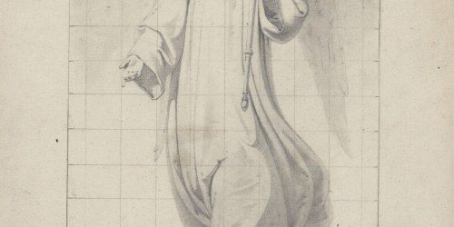 Claudi Lorenzale - Àngel amb una creu a la mà - Cap a 1850-1870 image for: Claudi Lorenzale - Àngel amb una creu a la mà - Cap a 1850-1870
