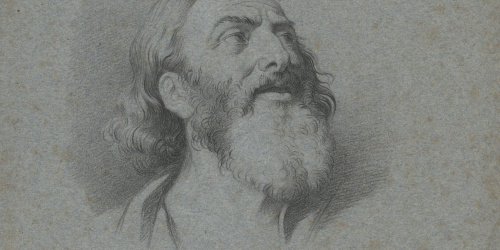 Claudi Lorenzale - Cap masculí (anvers) / Apunt de bust masculí (revers) - Cap a 1839-1840 image for: Claudi Lorenzale - Cap masculí (anvers) / Apunt de bust masculí (revers) - Cap a 1839-1840