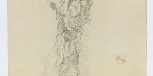 image for: Marià Fortuny - Estudi per al quadre «Músics àrabs» (anvers) / Estudi per al quadre «Músics àrabs» (revers) - Cap a 1872