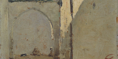image for: Marià Fortuny - Carrer marroquí - Cap a 1860-1862