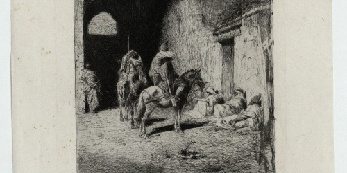 image for: Marià Fortuny - Garde de la casbah a Tetuan (Guàrdia de la qasba a Tetuan) - Cap a 1861