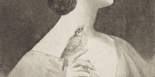 image for: Alexandre de Riquer - Figura femenina - Cap a 1916
