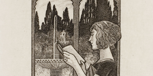 image for: Alexandre de Riquer - Ex-libris Pau Font de Rubinat - 1903
