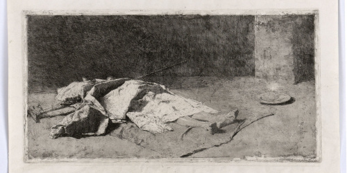image for: Marià Fortuny - Cabilenc mort - 1867
