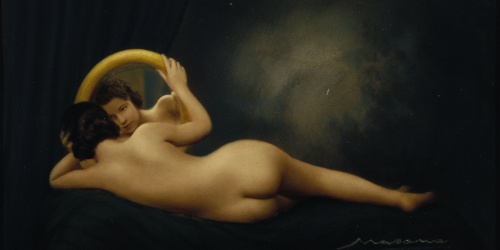 image for: Josep Masana - Sense títol [La dama del mirall] - No datat