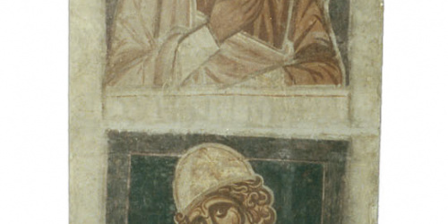image for: Mestre de la sala capitular de Sixena - De Nangai a Resà de la genealogia de Crist segons Lluc, de la sala capitular de Sixena - Entre 1196-1208