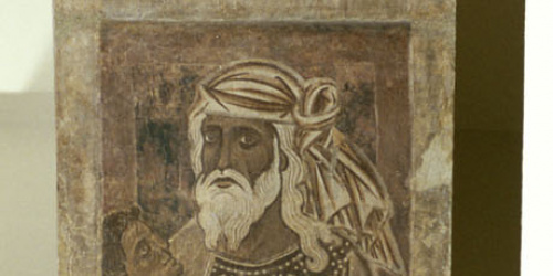 image for: Mestre de la sala capitular de Sixena - De Salmon a Roboam de la genealogia de Crist segons Mateu, de la sala capitular de Sixena - Entre 1196-1200