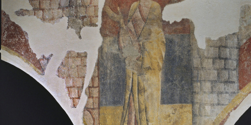 image for: Mestre de Boí - Sant entre dues torres de Sant Joan de Boí - Cap a 1100