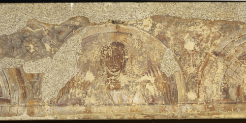 image for: Mestre de la sala capitular de Sixena - Fris amb àngel i laberints, de la sala capitular de Sixena - Entre 1196-1208